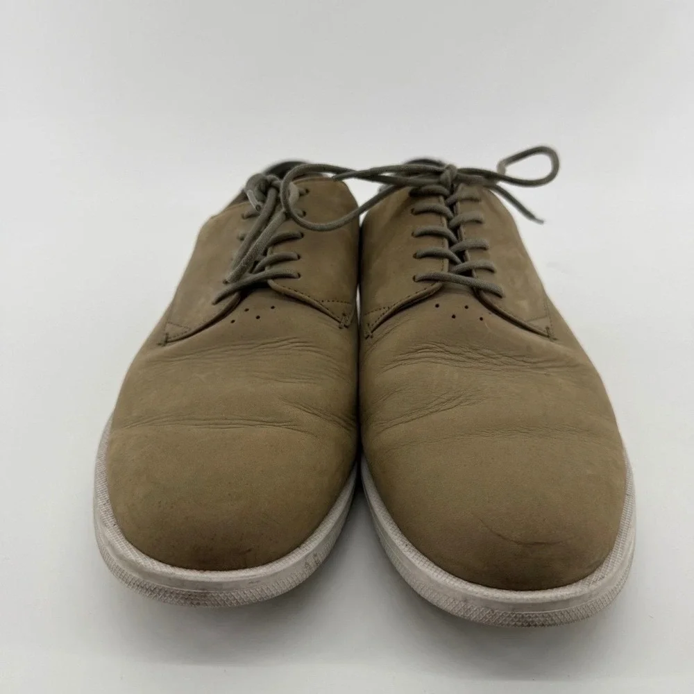 Lacoste Laccord 117 1 CAM Oxford Mens 10 Leather Tan Solid 7-33CAM10051X5